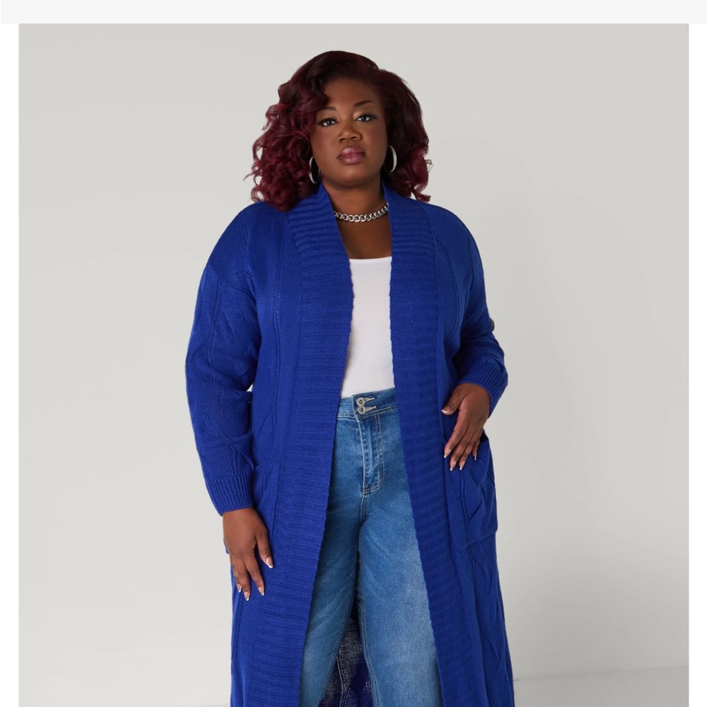 Ashley Stewart Gray Women's Cardigan